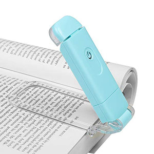 DEWENWILS USB Rechargeable Book Light for Reading in Bed, Warm White, Brightness Adjustable, LED Clip on Book Reading Lights, Perfect for Bookworms