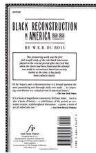 Black Reconstruction in America, 1860-1880